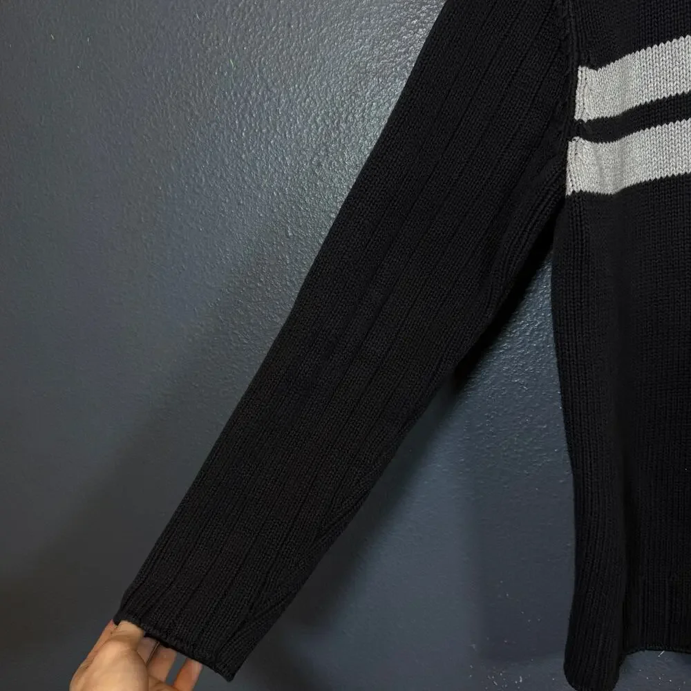 Polo Ralph Lauren Jeans Company XL men’s black 1/4 zip sweater vintage